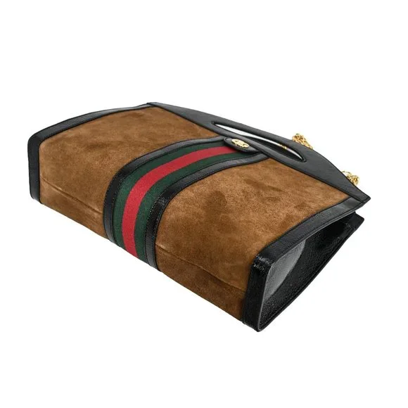 Gucci Ophidia Cut Out Suede & Leather Top Handle/ Shoulder - Picture 5 of 10